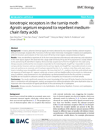 Ionotropic receptors in the turnip moth Agrotis segetum respond to repellent medium-chain fatty acids
