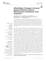 White Matter Changes in Cervical Dystonia Relate to Clinical Effectiveness of Botulinum Toxin Treatment