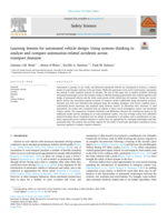 Learning lessons for automated vehicle design: Using systems thinking to analyse and compare automation-related accidents across transport domains