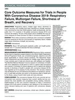 Core Outcome Measures for Trials in People With Coronavirus Disease 2019: Respiratory Failure, Multiorgan Failure, Shortness of Breath, and Recovery