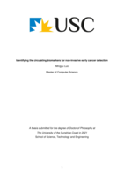 Identifying the circulating biomarkers for non-invasive early cancer detection