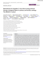 Retreatment for hepatitis C virus direct acting antiviral therapy virological failure in primary and tertiary settings: the REACH-C cohort