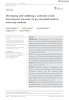 Developing and validating a university needs instrument to measure the psychosocial needs of university students