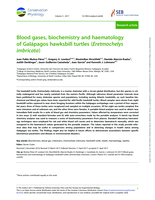 Blood gases, biochemistry and haematology of Galapagos hawksbill turtles (Eretmochelys imbricata)