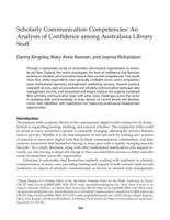 Scholarly communication competencies: An analysis of confidence among Australasian library staff