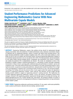 Student Performance Predictions for Advanced Engineering Mathematics Course with New Multivariate Copula Models