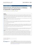 Determinants of Food Choice in Athletes: A Systematic Scoping Review