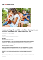 Music can help lift our kids out of the literacy rut, but schools in some states are still missing out