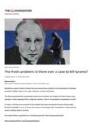 The Putin problem: is there ever a case to kill tyrants?