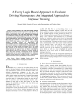 Fuzzy Logic to Evaluate Driving Maneuvers: An Integrated Approach to Improve Training