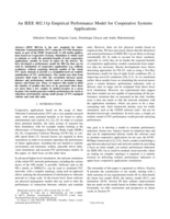 An IEEE 802.11p empirical performance model for Cooperative Systems applications