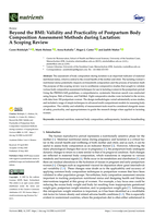 Beyond the BMI: Validity and Practicality of Postpartum Body Composition Assessment Methods during Lactation: A Scoping Review