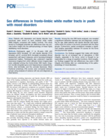 Sex differences in fronto-limbic white matter tracts in youth with mood disorders