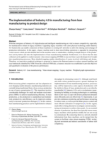 The implementation of Industry 4.0 in manufacturing: from lean manufacturing to product design