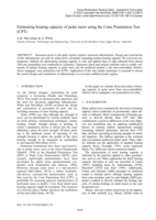 Estimating bearing capacity of polar snow using the Cone Penetration Test (CPT)