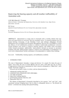 Improving the bearing capacity and all-weather trafficability of Australian soils