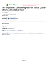The Impact of a Cancer Diagnosis on Sexual Quality of Life: A Qualitative Study