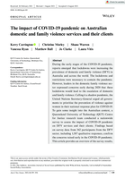 The impact of COVID-19 pandemic on Australian domestic and family violence services and their clients