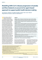 Modelling SARS‐CoV‐2 disease progression in Australia and New Zealand: an account of an agent‐based approach to support public health decision‐making