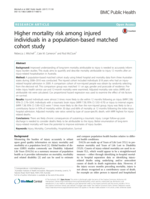 Higher mortality risk among injured individuals in a population-based matched cohort study