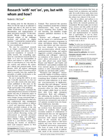 Research 'with' not 'on', yes, but with whom and how?
