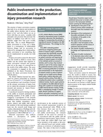 Public involvement in the production, dissemination and implementation of injury prevention research