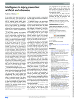 Intelligence in injury prevention: artificial and otherwise