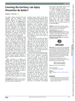 Covering the territory: can Injury Prevention do better?
