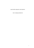 Masculinity, Rurality And Violence