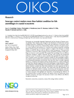 Seascape context matters more than habitat condition for fish assemblages in coastal ecosystems