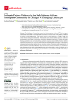 Intimate Partner Violence in the Sub-Saharan African Immigrant Community in Chicago: A Changing Landscape