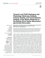 Teneurin and TCAP Phylogeny and Physiology: Molecular Analysis, Immune Activity, and Transcriptomic Analysis of the Stress Response in the Sydney Rock Oyster (Saccostrea glomerata) Hemocytes