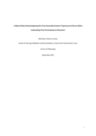 A Mixed Method Study Exploring First Year Paramedic Students’ Experiences of Stress Whilst Undertaking Their First Ambulance Placement