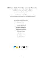 Modulatory effects of Australian honeys on inflammation, oxidative stress and wound healing