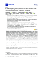 Can Hemp Help? Low-THC Cannabis and Non-THC Cannabinoids for the Treatment of Cancer