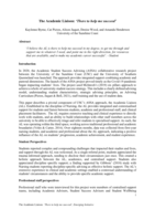 The Academic Liaison: 'There to help me succeed'