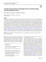 “The More You Do, the More Comfortable You Feel”: the Police Hostage and Crisis Negotiator Journey