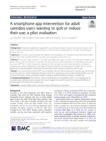 A smartphone app intervention for adult cannabis users wanting to quit or reduce their use: a pilot evaluation