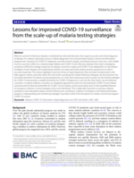 Lessons for improved COVID-19 surveillance from the scale-up of malaria testing strategies