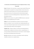 A transformative and social marketing ecosystem investigation into drug use among young adults