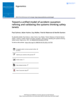Toward a unified model of accident causation: refining and validating the systems thinking safety tenets