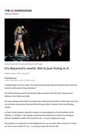 It’s Beyoncé’s world. We’re just living in it