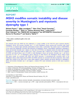 MSH3 modifies somatic instability and disease severity in Huntington’s and myotonic dystrophy type 1