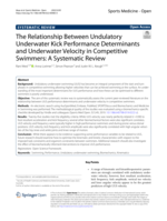 The Relationship Between Undulatory Underwater Kick Performance Determinants and Underwater Velocity in Competitive Swimmers: A Systematic Review