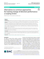 Alternatives to common approaches for training change of direction performance: a scoping review