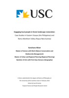 Engaging local people in forest landscape restoration: Case Studies in Eastern Visayas (the Philippines) and Ramu-Markham Valley (Papua New Guinea)
