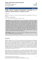Wildlife Tourism: Extending Post-Experience Conservation Engagement Through Interpretive Nonfiction Narratives