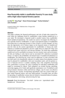 How financially viable is smallholder forestry? A case study with a high-value tropical forestry species