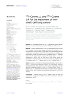 131I-Caerin 1.1 and 131I-Caerin 1.9 for the treatment of non-small-cell lung cancer