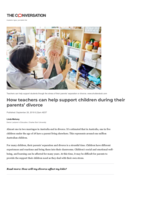 How teachers can help support children during their parents’ divorce